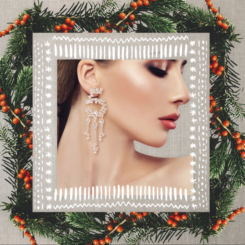 Number 5 earrings